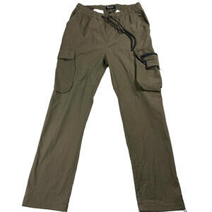 WXYZW Cargo Pants Mens Small Olive Green Utility Streetwear Techwear Y2K 90s